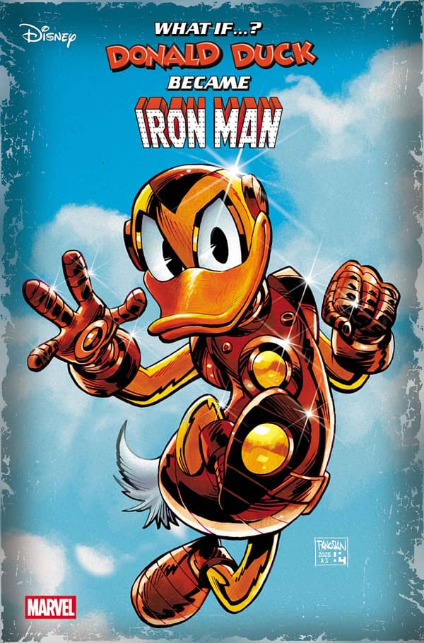 Cover image for MARVEL & DISNEY: WHAT IF...? DONALD DUCK BECAME IRON MAN #1 DAN PANOSIAN VARIANT
