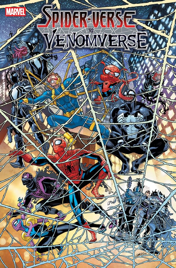 Cover image for SPIDER-VERSE VS. VENOMVERSE #1 JAVIER GARRON FOIL VARIANT