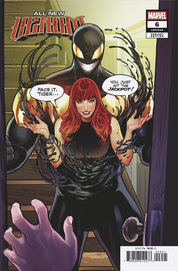 Cover image for ALL-NEW VENOM #6 LUCAS WERNECK SPOILER VARIANT
