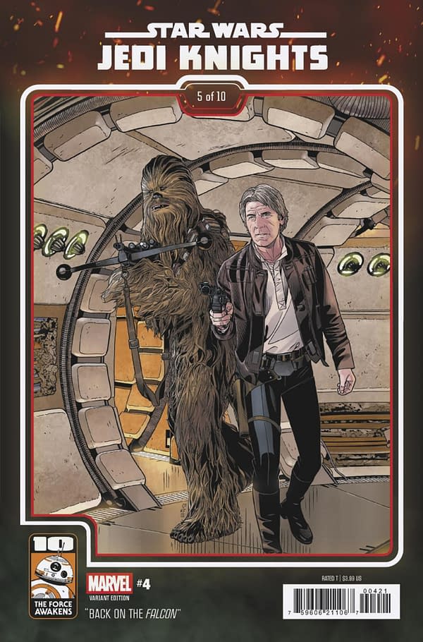 Cover image for STAR WARS: JEDI KNIGHTS #4 CHRIS SPROUSE THE FORCE AWAKENS 10TH ANNIVERSARY VARIANT