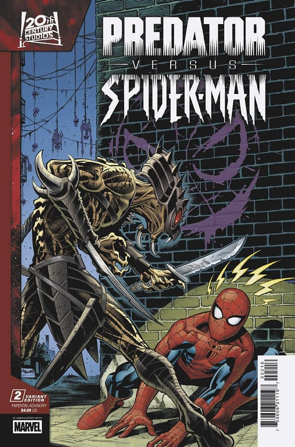 Cover image for PREDATOR VS. SPIDER-MAN #2 ED MCGUINNESS VARIANT