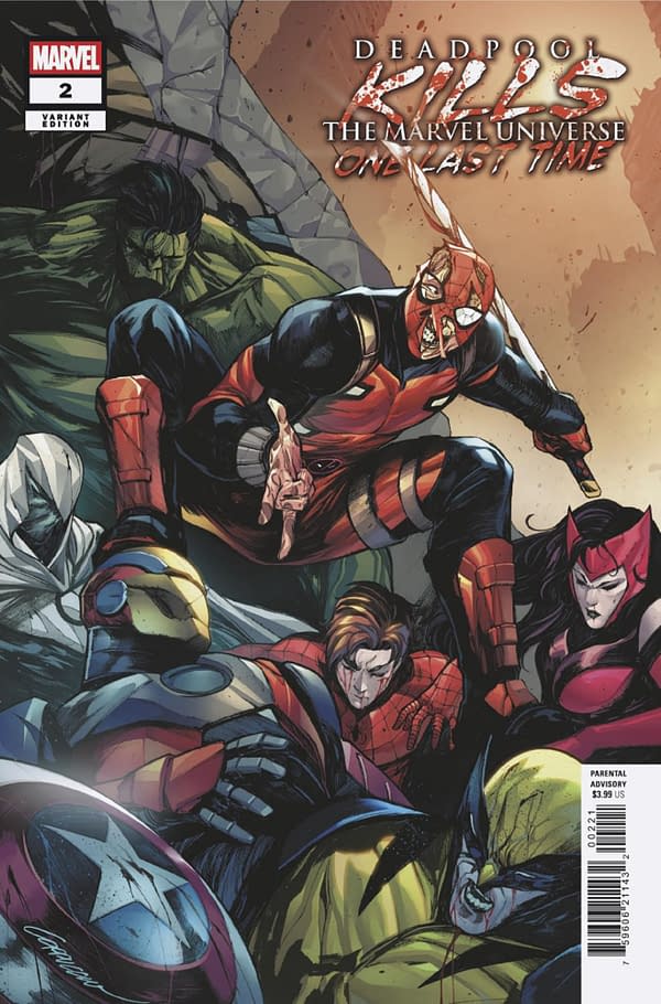 Cover image for DEADPOOL KILLS THE MARVEL UNIVERSE ONE LAST TIME #2 ALESSANDRO CAPPUCCIO VARIANT