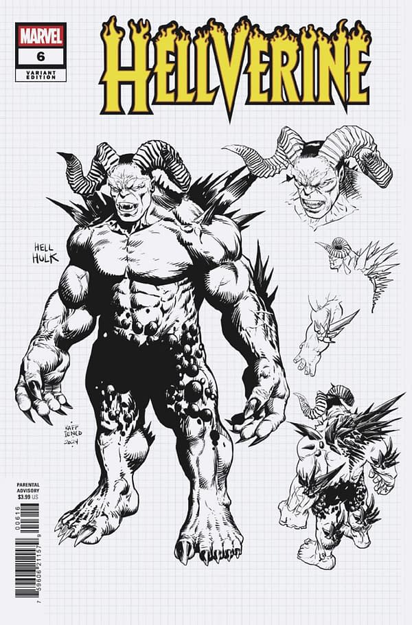 Cover image for HELLVERINE #6 RAFFAELE IENCO DESIGN VARIANT