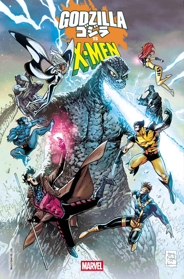 Cover image for GODZILLA VS. X-MEN #1 TONY DANIEL COVER