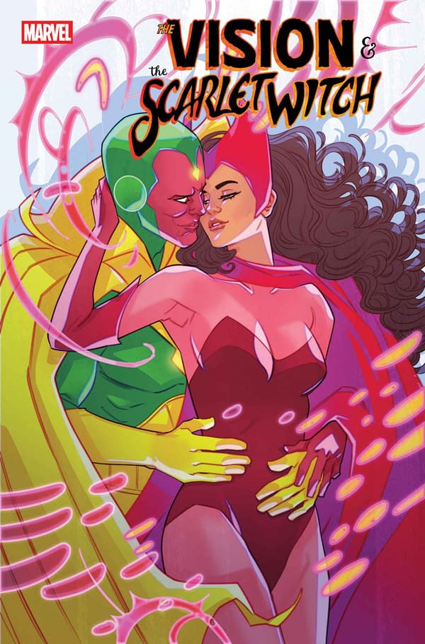 Cover image for THE VISION & THE SCARLET WITCH #1 MARGUERITE SAUVAGE VARIANT