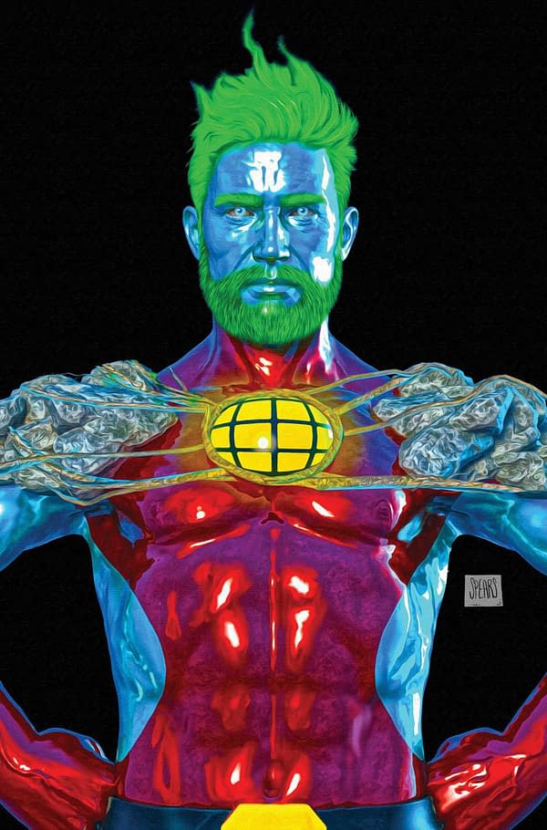Cover image for CAPTAIN PLANET #1 CVR T FOC BONUS SPEARS BLACK VIRGIN FOIL (