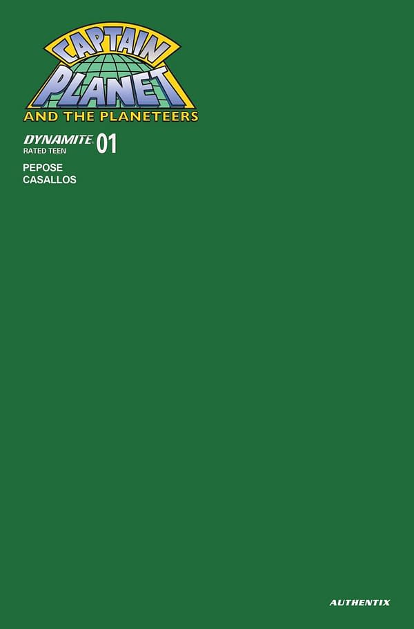 Cover image for CAPTAIN PLANET #1 CVR U FOC BONUS GREEN BLANK AUTHENTIX