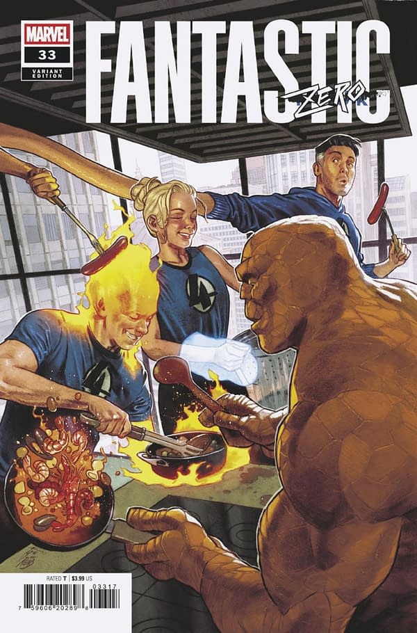 Cover image for FANTASTIC FOUR #33 FRANCESCO MOBILI VARIANT [DOOM]