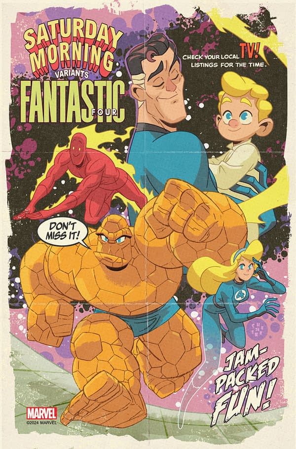 Cover image for FANTASTIC FOUR #33 SEAN GALLOWAY SATURDAY MORNING VARIANT [DOOM]
