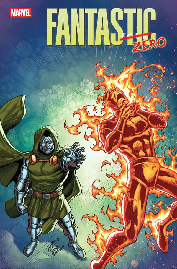Cover image for FANTASTIC FOUR #33 RON LIM BRING ON THE BAD GUYS VARIANT [DOOM]