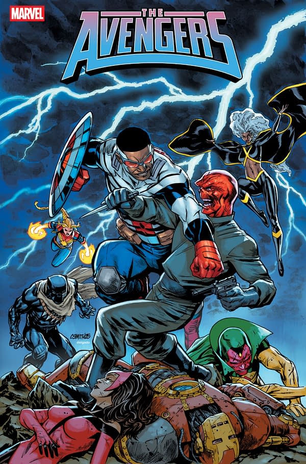 Cover image for AVENGERS #27 CORY SMITH BRING ON THE BAD GUYS VARIANT [DOOM]