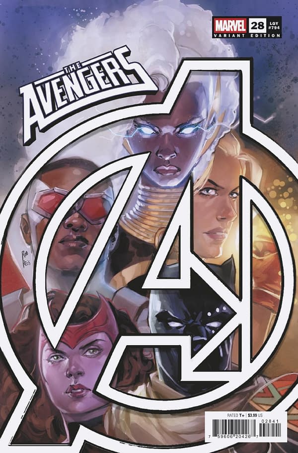 Cover image for AVENGERS #28 ROD REIS VARIANT [DOOM]
