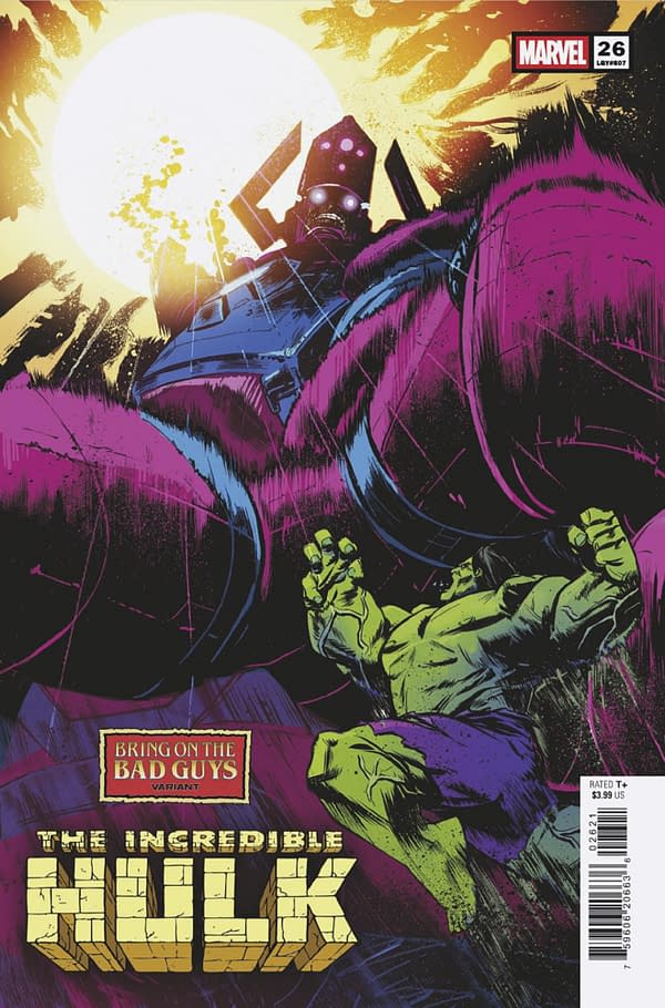 Cover image for INCREDIBLE HULK #26 SANFORD GREENE BRING ON THE BAD GUYS VARIANT