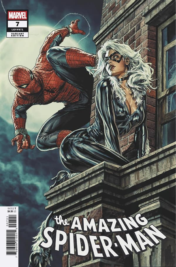 Cover image for AMAZING SPIDER-MAN #7 LEE BERMEJO BLACK CAT VARIANT