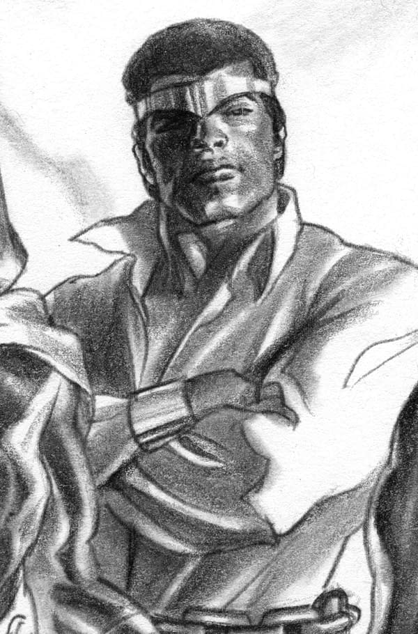 Cover image for POWER MAN: TIMELESS #4 ALEX ROSS TIMELESS VIRGIN SKETCH VARIANT