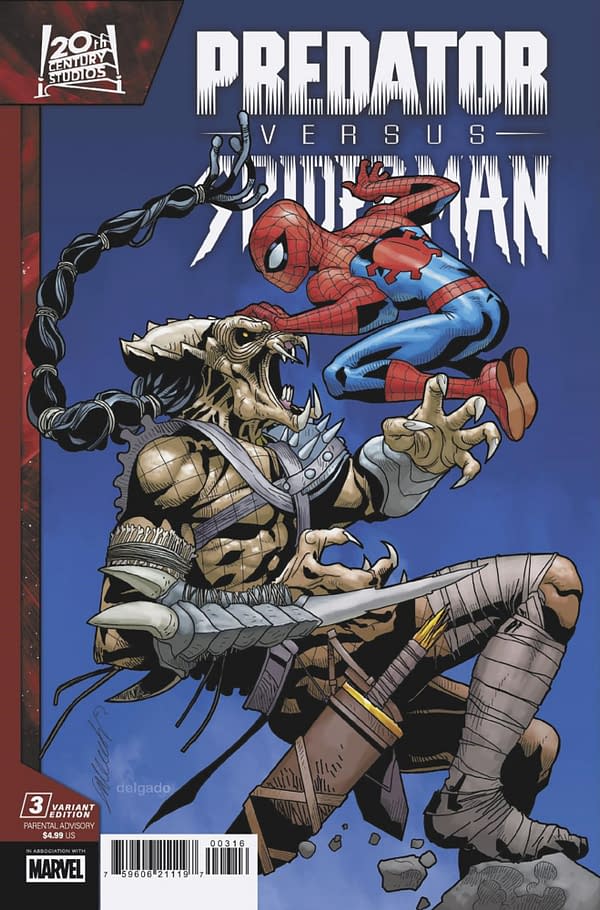 Cover image for PREDATOR VS. SPIDER-MAN #3 SALVADOR LARROCA VARIANT