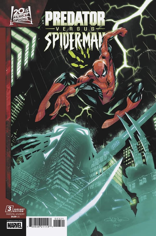 Cover image for PREDATOR VS. SPIDER-MAN #3 PATRICK GLEASON VARIANT
