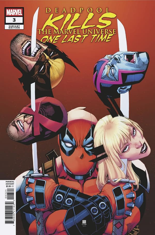 Cover image for DEADPOOL KILLS THE MARVEL UNIVERSE ONE LAST TIME #3 BERNARD CHANG VARIANT