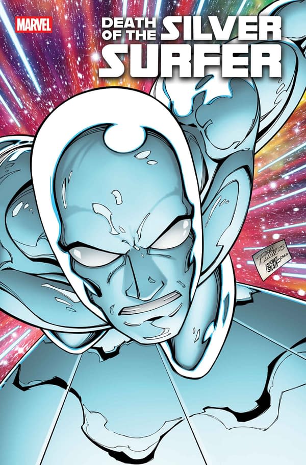 Cover image for DEATH OF THE SILVER SURFER #1 RON LIM FOIL VARIANT