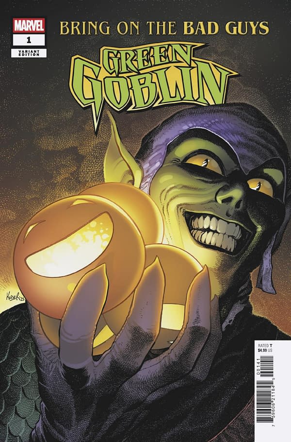 Cover image for BRING ON THE BAD GUYS: GREEN GOBLIN #1 AARON KUDER VARIANT