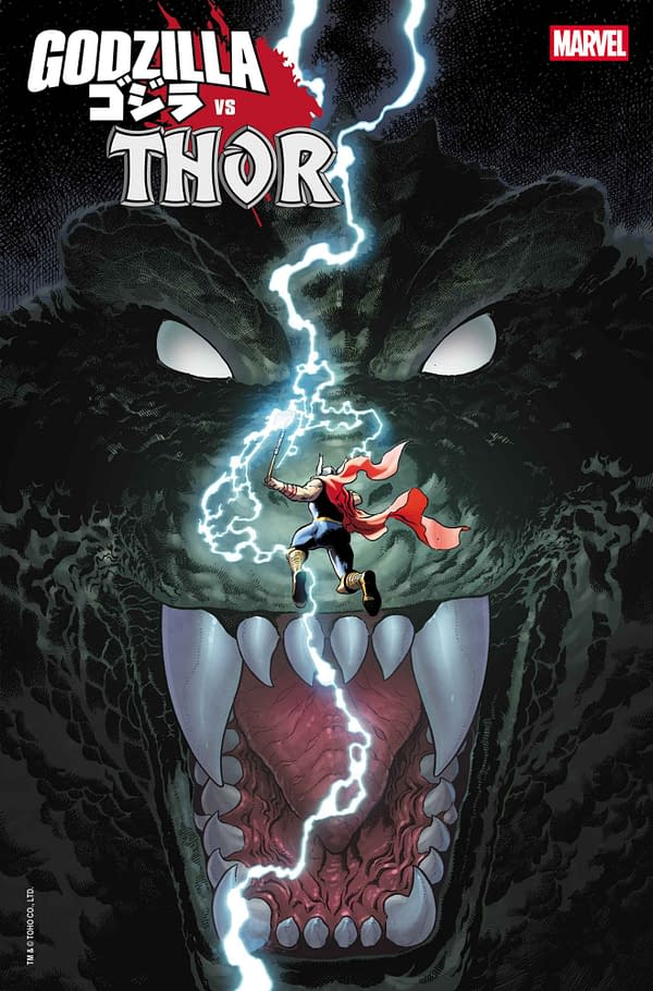 Cover image for GODZILLA VS. THOR #1 MARK BROOKS COVER
