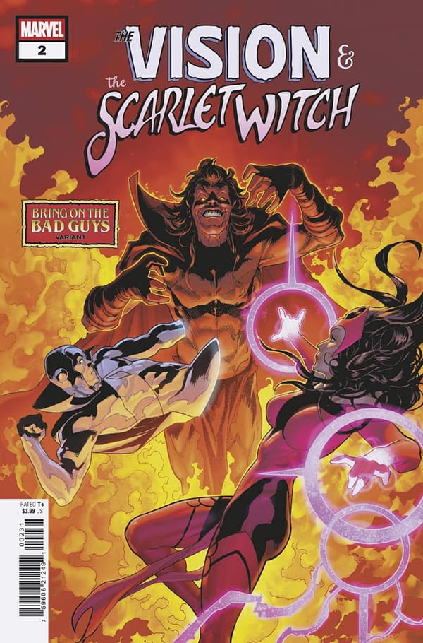 Cover image for THE VISION & THE SCARLET WITCH #2 GEOFF SHAW BRING ON THE BAD GUYS VARIANT