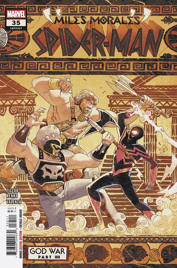 Cover image for MILES MORALES: SPIDER-MAN #35 FEDERICO VICENTINI COVER