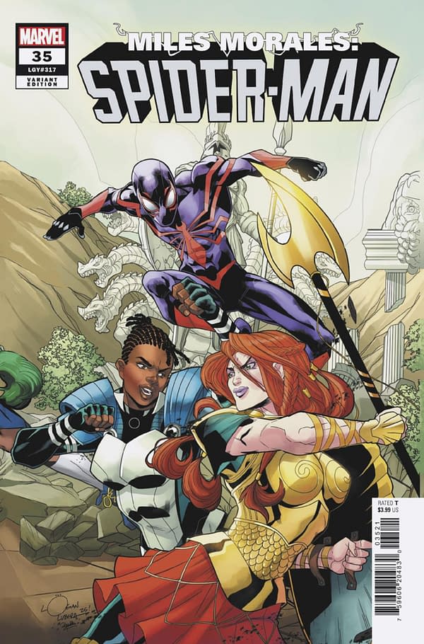Cover image for MILES MORALES: SPIDER-MAN #35 LOGAN LUBERA 5-PART CONNECTING VARIANT