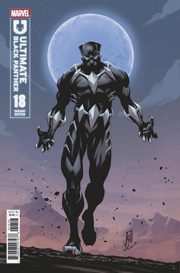 Cover image for ULTIMATE BLACK PANTHER #18 STEFANO CASELLI VARIANT