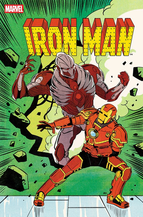 Cover image for IRON MAN #10 ANNIE WU RETROVISION VARIANT