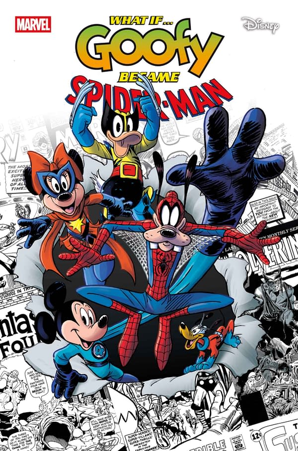 Cover image for MARVEL & DISNEY: WHAT IF...? GOOFY BECAME SPIDER-MAN #1 ANDREA FRECCERO VARIANT