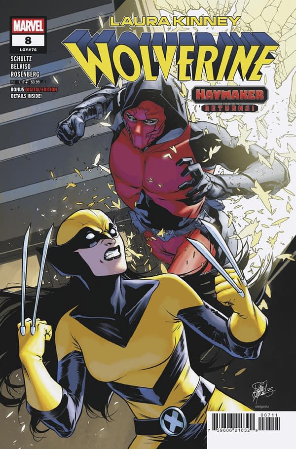 Cover image for LAURA KINNEY: WOLVERINE #8 ELENA CASAGRANDE COVER