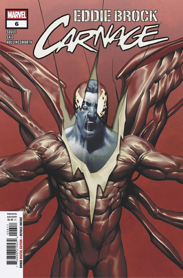 Cover image for EDDIE BROCK: CARNAGE #6 JESUS SAIZ COVER