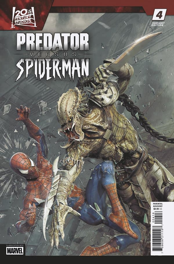 Cover image for PREDATOR VS. SPIDER-MAN #4 BJORN BARENDS VARIANT