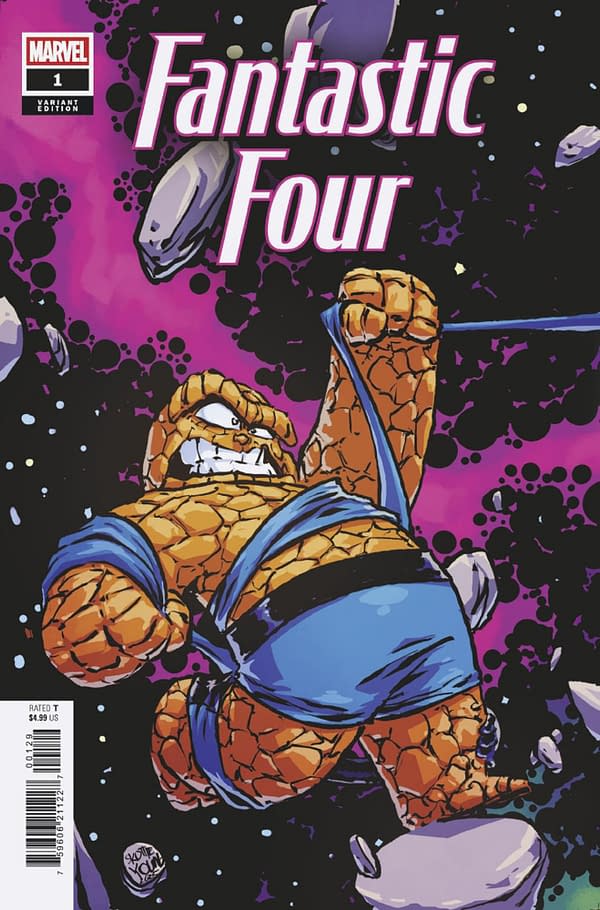 Cover image for FANTASTIC FOUR #1 SKOTTIE YOUNG 5-PART CONNECTING VARIANT