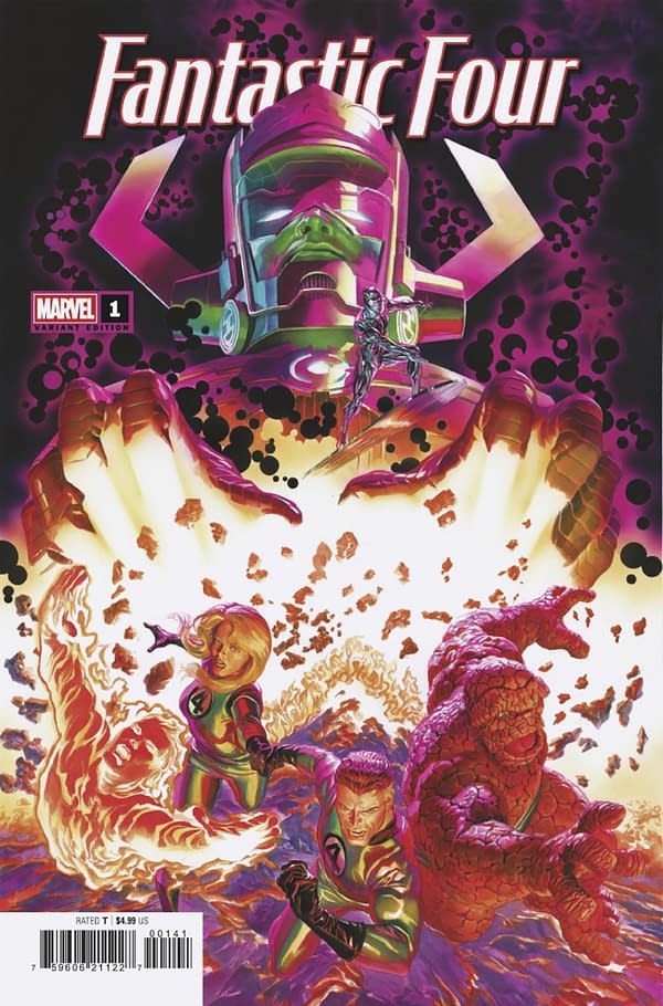 Cover image for FANTASTIC FOUR #1 ALEX ROSS VARIANT