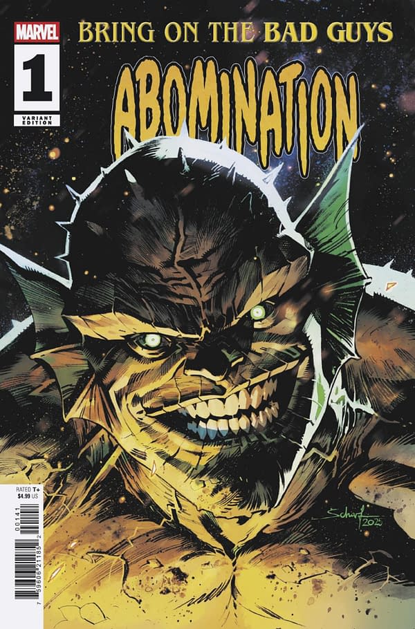 Cover image for BRING ON THE BAD GUYS: ABOMINATION #1 JONAS SCHARF VARIANT