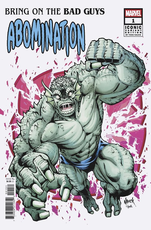Cover image for BRING ON THE BAD GUYS: ABOMINATION #1 TODD NAUCK ICONIC VARIANT