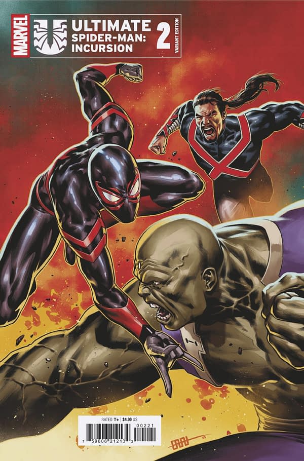 Cover image for ULTIMATE SPIDER-MAN: INCURSION #2 CAFU VARIANT
