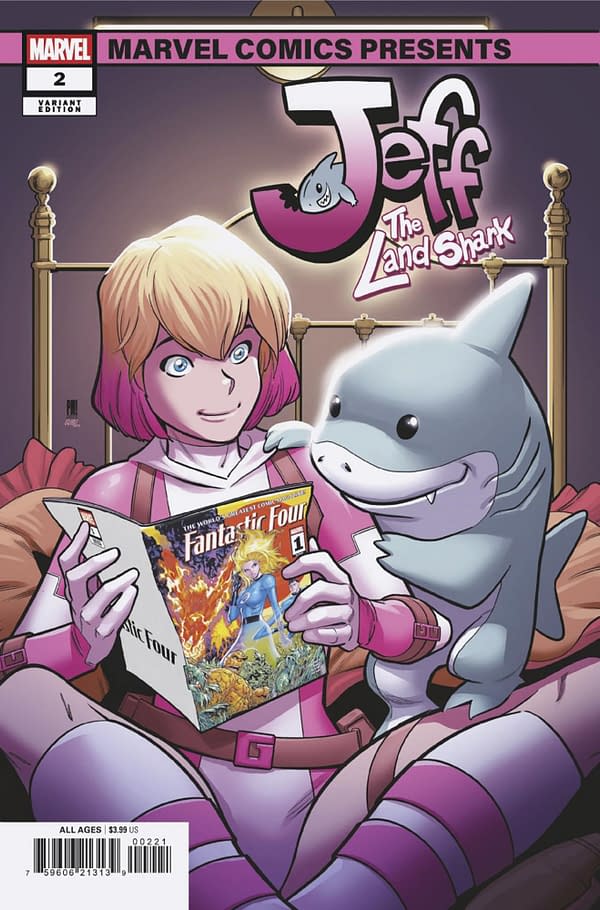 Cover image for JEFF THE LAND SHARK #2 PACO MEDINA MARVEL COMICS PRESENTS VARIANT