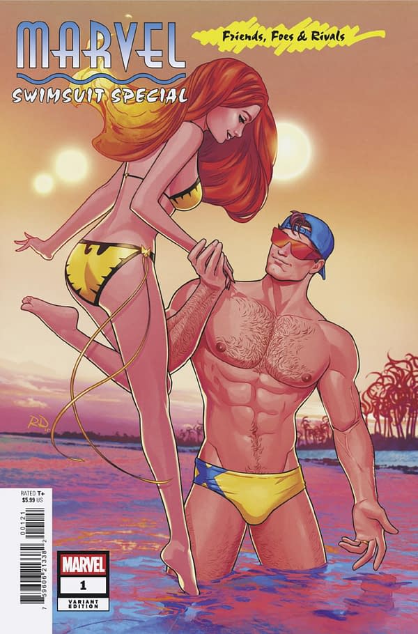 Cover image for MARVEL SWIMSUIT SPECIAL: FRIENDS, FOES & RIVALS #1 RUSSELL DAUTERMAN VARIANT