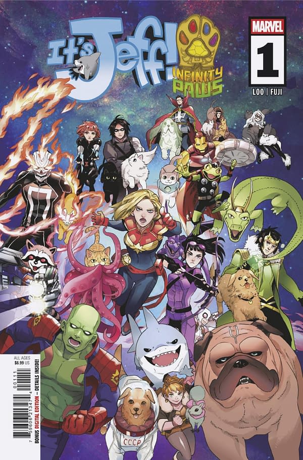Cover image for IT'S JEFF: INFINITY PAWS #1 NAO FUJI COVER