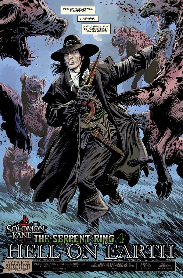 Interior preview page from Solomon Kane: The Serpent Ring #4