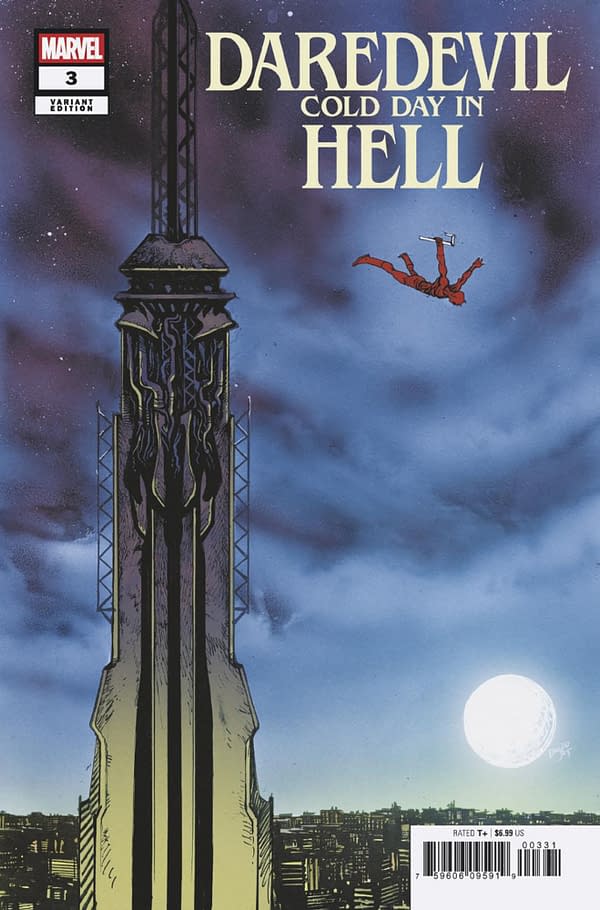 Cover image for DAREDEVIL: COLD DAY IN HELL #3 DANIEL WARREN JOHNSON VARIANT
