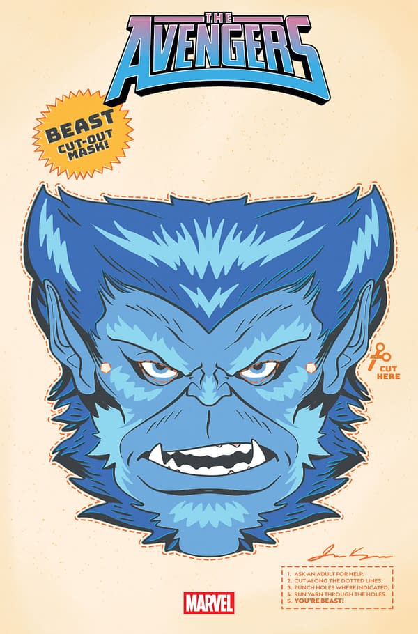 Cover image for AVENGERS #30 RETRO HALLOWEEN MASK VARIANT