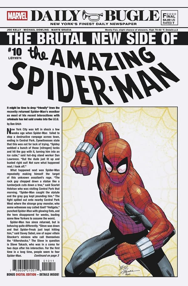 Cover image for AMAZING SPIDER-MAN #10 JOHN ROMITA JR. COVER