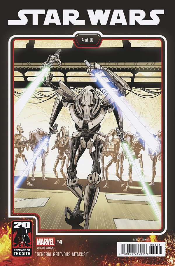 Cover image for STAR WARS #4 CHRIS SPROUSE REVENGE OF THE SITH 20TH ANNIVERSARY VARIANT
