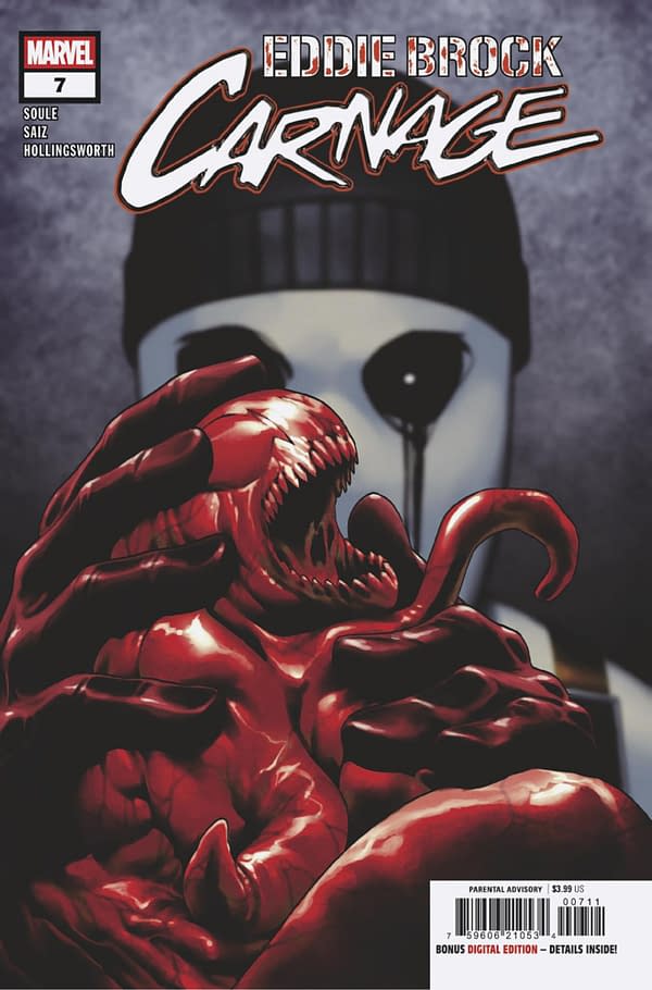 Cover image for EDDIE BROCK: CARNAGE #7 JESUS SAIZ COVER