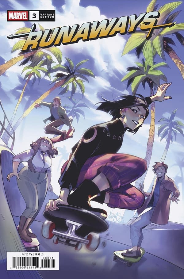 Cover image for RUNAWAYS #3 MIRKA ANDOLFO VARIANT [DOOM]