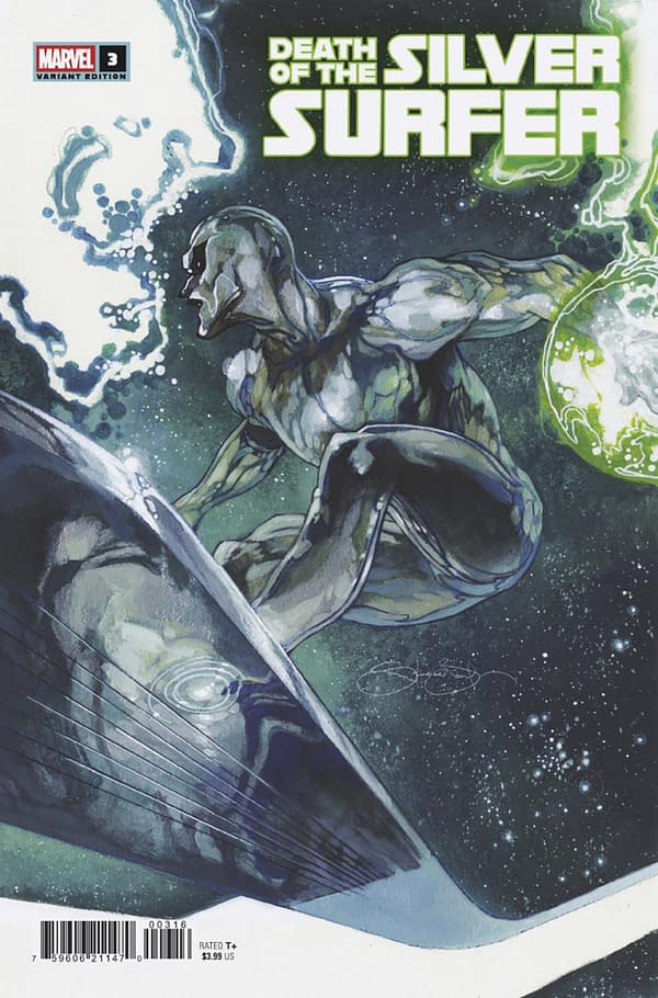 Cover image for DEATH OF THE SILVER SURFER #3 SIMONE BIANCHI VARIANT